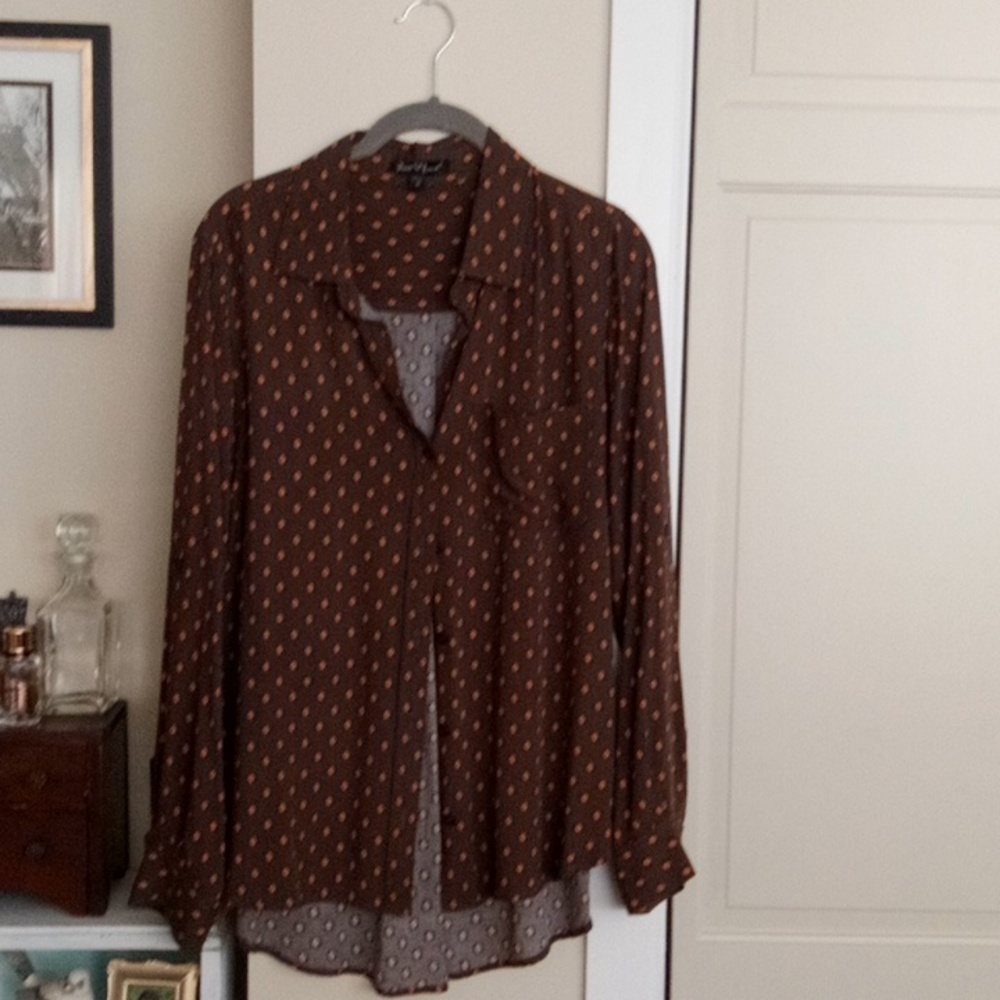 Brown Button Down Shirt